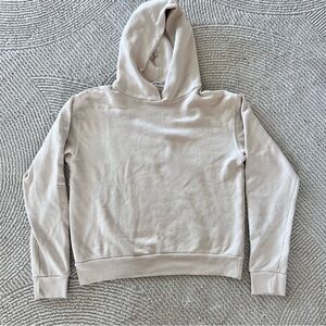 Perfect White Tee Sweatshirt Women’s Large Heart Cotton Fleece In Sugar